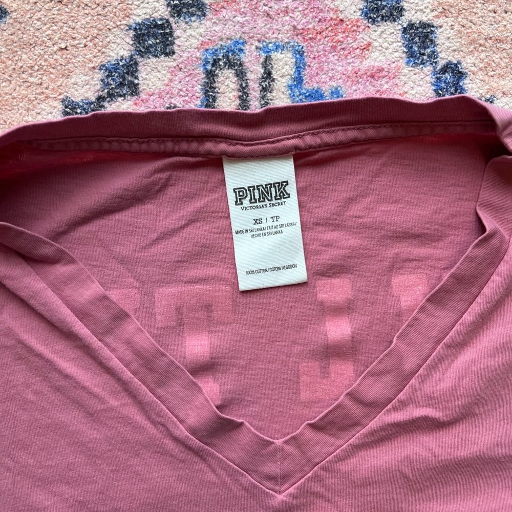 PINK Victoria Secret will this be on the test oversized tee ⭐️ XS - Picture 5 of 5